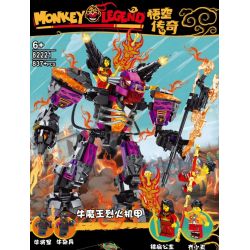 82221 non  NIU QUỶ VUA ROKER bộ đồ chơi xếp lắp ráp ghép mô hình Monkie Kid MONKY LENGEND Tây Du Ký Tôn Ngộ Không 837 khối