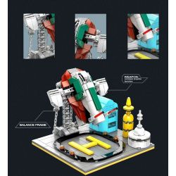 DK 7008 non  KHUNG CÂN BẰNG CĂNG THẲNG SLAVE SỐ 1 bộ đồ chơi xếp lắp ráp ghép mô hình Star Wars BALANCE FRAME SLAVE I STARFIGHTER Chiến Tranh Giữa Các Vì Sao 256 khối