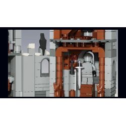 SUPER 18K K101 non  THÀNH PHỐ MÙA ĐÔNG bộ đồ chơi xếp lắp ráp ghép mô hình Game Of Thrones GAME OF THRONES WINTERFELL Trò Chơi Vương Quyền 2217 khối