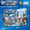 ZHEGAO QL0226 0226 non  THEO DÕI CẢNH BÁO TOÀN THÀNH PHỐ 4 MÔ HÌNH bộ đồ chơi xếp lắp ráp ghép mô hình Police CITY POLICE Cảnh Sát 776 khối