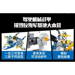 WANGE 5669 non  CÂU CHUYỆN VỀ NGƯỜI MÁY bộ đồ chơi xếp lắp ráp ghép mô hình ROBOT STORY 887 khối