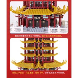 WANGE 6214 non  THÁP HẠC VÀNG Ở VŨ HÁN HỒ BẮC bộ đồ chơi xếp lắp ráp ghép mô hình Creator THE SAINT BASIL'S CATHEDRAL Sáng Tạo 2912 khối