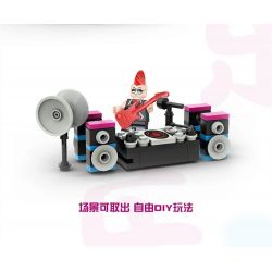 HAPPY BUILD 【未知】 Xếp hình kiểu  4 Types Of Mobile Barbecue Carts, Mobile Coke Carts, Mobile Arcade Cars, And Street Band Car