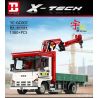 HAPPY BUILD YC-GC007 GC007 YCGC007 non  CẦN CẨU NHỎ bộ đồ chơi xếp lắp ráp ghép mô hình Build Team X-TECH CRANE LORRY Đội Xây Dựng 1477 khối