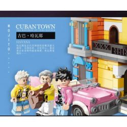 SHENZHEN RAEL ENTERTAINMENT 10001 SUPER 18K K120 non  QUÁN CÀ PHÊ MINI HAVANA bộ đồ chơi xếp lắp ráp ghép mô hình City CITYSORT CUBAN TOWN MOJITO Thành Phố 800 khối