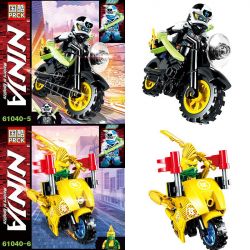 PRCK 61040 non  8 LOẠI NHÂN VẬT MINI MÔ TÔ NINJA bộ đồ chơi xếp lắp ráp ghép mô hình The  Ninjago Movie NINJA MASTERS OF SPINJITZU Ninja Lốc Xoáy