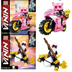 PRCK 61040 non  8 LOẠI NHÂN VẬT MINI MÔ TÔ NINJA bộ đồ chơi xếp lắp ráp ghép mô hình The  Ninjago Movie NINJA MASTERS OF SPINJITZU Ninja Lốc Xoáy