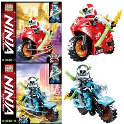 PRCK 61040 non  8 LOẠI NHÂN VẬT MINI MÔ TÔ NINJA bộ đồ chơi xếp lắp ráp ghép mô hình The  Ninjago Movie NINJA MASTERS OF SPINJITZU Ninja Lốc Xoáy