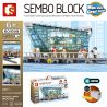 SEMBO 601099 non  SINGAPORE LV CỬA HÀNG ĐẦU PHIÊN BẢN CHIẾU SÁNG TRANG SỨC QUẦN ÁO bộ đồ chơi xếp lắp ráp ghép mô hình Creator Sáng Tạo 2531 khối
