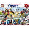 PRCK 64049 non  NHIỀU LOẠI SPIDERMAN MECH bộ đồ chơi xếp lắp ráp ghép mô hình Marvel Super Heroes AVENGEMT 4 Siêu Anh Hùng Marvel 322 khối