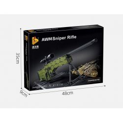 PanlosBrick 670001 Panlos Brick 670001 non  SÚNG BẮN TỈA AWM bộ đồ chơi xếp lắp ráp ghép mô hình Military Army AWM SNIPER RIFLE Quân Sự Bộ Đội 1315 khối