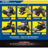 QuanGuan 100047 Quan Guan 100047 non  ĐỘI CƠ ĐỘNG SWAT 6 TỔ HỢP XE TẤN CÔNG TRỰC THĂNG JEEP TÀU TUẦN TRA ĐỊA HÌNH THUYỀN CHIẾN ĐẤU bộ đồ chơi xếp lắp ráp ghép mô hình Swat Special Force SWAT MOBILE TEAM Đặc Nhiệm 454 khối