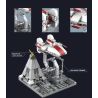 DK 7007 non  MÁY BAY CHIẾN ĐẤU A-WING GIMBAL CĂNG THẲNG bộ đồ chơi xếp lắp ráp ghép mô hình Star Wars BALANCE FRAME A-WING STARFIGHTER Chiến Tranh Giữa Các Vì Sao 359 khối