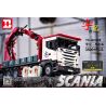 HAPPY BUILD YC-GC008 GC008 YCGC008 non  SCANIA SẾU tỷ lệ 1:8 bộ đồ chơi xếp lắp ráp ghép mô hình Build Team X-TECH SCANIA CRANE LORRY Đội Xây Dựng 3925 khối