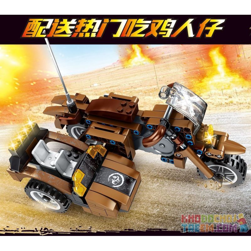 SHENG YUAN SY 7038 non  XE BA BÁNH SAU KHI ĂN GÀ KÉO LẠI bộ đồ chơi xếp lắp ráp ghép mô hình Mini Racing Pacemaker Đua Xe Mini 260 khối