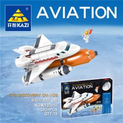 Kazi KY83010 83010 non  KHÁM PHÁ TÀU VŨ TRỤ bộ đồ chơi xếp lắp ráp ghép mô hình City STS DISCOVERY OV-103 Thành Phố 283 khối