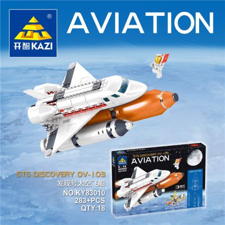 Kazi KY83010 83010 non  KHÁM PHÁ TÀU VŨ TRỤ bộ đồ chơi xếp lắp ráp ghép mô hình City STS DISCOVERY OV-103 Thành Phố 283 khối
