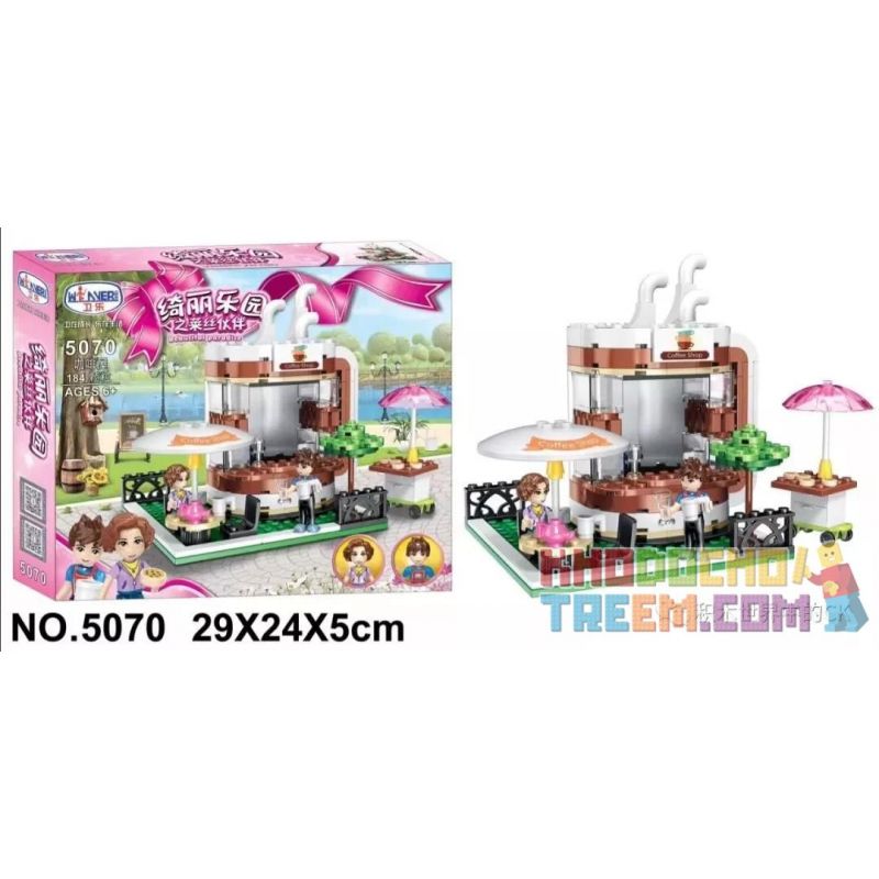 Winner 5070 non  QUÁN CÀ PHÊ bộ đồ chơi xếp lắp ráp ghép mô hình  Các Bạn Gái 184 khối