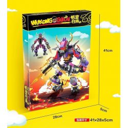 692 non  NIU QUỶ VUA ROKER bộ đồ chơi xếp lắp ráp ghép mô hình Monkie Kid Tây Du Ký Tôn Ngộ Không 410 khối