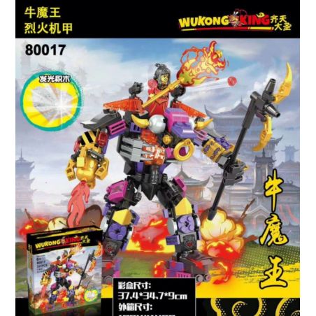 80017 non  NIU QUỶ VUA ROKER bộ đồ chơi xếp lắp ráp ghép mô hình Monkie Kid MONKY LENGEND Tây Du Ký Tôn Ngộ Không 331 khối