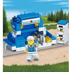 Kazi KY64091 64091 non  KAIZHI ATV TRẠM SỬA CHỮA TRƯỞNG XE TẢI TRUNG TÂM VẬN CHUYỂN HÀNG HÓA bộ đồ chơi xếp lắp ráp ghép mô hình Build Team URBAN FREIGHT Đội Xây Dựng 318 khối