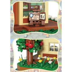 SUPER 18K K103 non  NHÀ NGHỈ ĐỘNG VẬT RỪNG bộ đồ chơi xếp lắp ráp ghép mô hình Movie & Game ANIMAL CROSSING Phim Và Trò Chơi 1225 khối