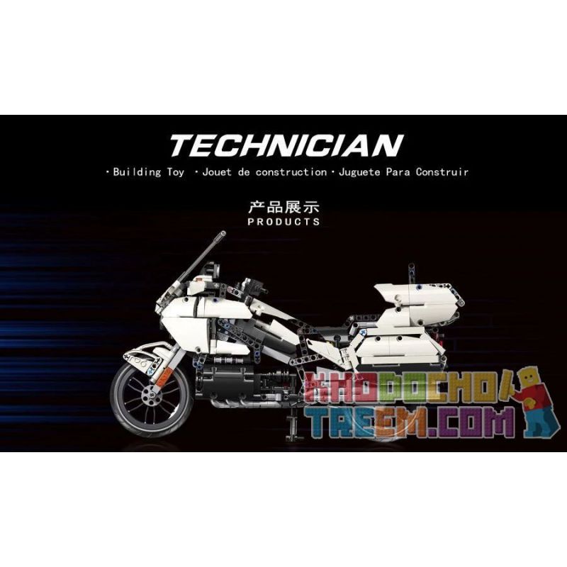 MouldKing 23001 Mould King 23001 REBRICKABLE MOC-29381 29381 MOC29381 SHENZHEN RAEL ENTERTAINMENT K113 TA GAOLE T3041 3041 non  2018 HONDA GOLD WING GL1800 7 tỷ lệ 1:7 bộ đồ chơi xếp lắp ráp ghép mô hình  2018 HONDA GOLD WING GL1800 (1:7) Kỹ Thuật Công Nghệ Cao Mô Hình Phương Tiện 1282 khối