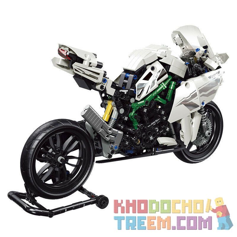 GBL KY1053 1053 QIZHILE 85001 85002 SHENZHEN RAEL ENTERTAINMENT K112 50007 non  KAWASAKI H2R. bộ đồ chơi xếp lắp ráp ghép mô hình  KAWASAKI H2 SUPER MOTOR Kỹ Thuật Công Nghệ Cao Mô Hình Phương Tiện 800 khối