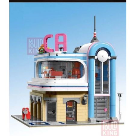 MouldKing 16001 Mould King 16001 REBRICKABLE MOC-32566 32566 MOC32566 non  NHÀ HÀNG CALIFORNIA (TRONG 10260 BỘ) bộ đồ chơi xếp lắp ráp ghép mô hình Creator DOWNTOWN DINER CALIFORNIA Sáng Tạo 2013 khối