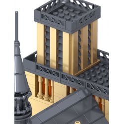ZHEGAO QL0964 0964 non  NHÀ THỜ ĐỨC BÀ bộ đồ chơi xếp lắp ráp ghép mô hình Creator CATHÉDRALE NOTRE DAME DE PARIS Sáng Tạo 2541 khối