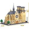 ZHEGAO QL0964 0964 non  NHÀ THỜ ĐỨC BÀ bộ đồ chơi xếp lắp ráp ghép mô hình Creator CATHÉDRALE NOTRE DAME DE PARIS Sáng Tạo 2541 khối
