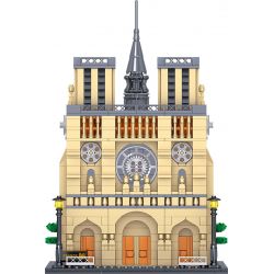 ZHEGAO QL0964 0964 non  NHÀ THỜ ĐỨC BÀ bộ đồ chơi xếp lắp ráp ghép mô hình Creator CATHÉDRALE NOTRE DAME DE PARIS Sáng Tạo 2541 khối