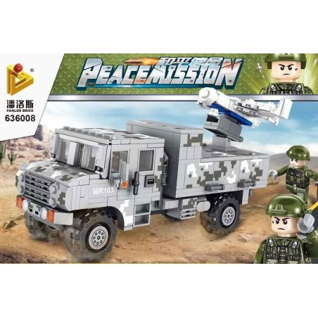 PanlosBrick 636008 Panlos Brick 636008 non  MÁY BAY KHÔNG NGƯỜI LÁI TRINH SÁT VÀ HIỆU CHỈNH TẦM NGẮN NHỎ bộ đồ chơi xếp lắp ráp ghép mô hình Peacemission Nhiệm Vụ Gìn Giữ Hòa Bình 439 khối