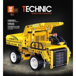 ZHEGAO QL0428 0428 non  XE TẢI TỰ ĐỔ bộ đồ chơi xếp lắp ráp ghép mô hình  Kỹ Thuật Công Nghệ Cao Mô Hình Phương Tiện 375 khối