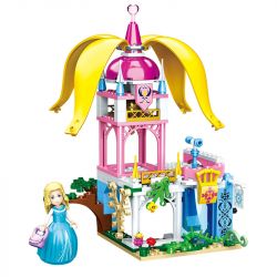 ZHEGAO QL1114-1 1114-1 QL1114-2 1114-2 QL1114-3 1114-3 QL1114-4 1114-4 non  LÂU ĐÀI TƯỞNG TƯỢNG BỐN TRONG MỘT bộ đồ chơi xếp lắp ráp ghép mô hình  WINDSOR Các Bạn Gái 619 khối