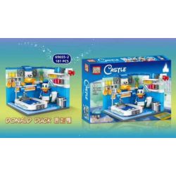 PRCK 69655 non  NGÔI NHÀ CỔ TÍCH 4 KIỂU bộ đồ chơi xếp lắp ráp ghép mô hình CASTLE 728 khối