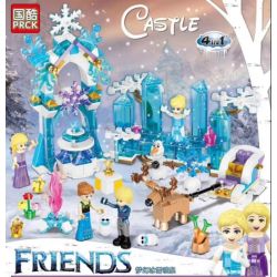 PRCK 67022 non  GIẤC MƠ BĂNG TUYẾT VÀ ĐÀI PHUN 4 SỰ KẾT HỢP bộ đồ chơi xếp lắp ráp ghép mô hình Movie & Game CASTLE Phim Và Trò Chơi 274 khối