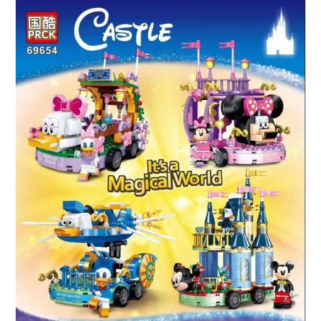 PRCK 69654-1 69654-2 69654-3 69654-4 non  DREAM FLOAT DIỄU HÀNH 4 KIỂU bộ đồ chơi xếp lắp ráp ghép mô hình CASTLE MAGICAL WORLD
