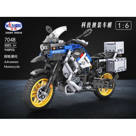 Winner 7048 non  MÔ TÔ MẠO HIỂM BMW R1250 GS HP 6 tỷ lệ 1:6 bộ đồ chơi xếp lắp ráp ghép mô hình  TECHINQUE ADVENTURE MOTORCYCLE Kỹ Thuật Công Nghệ Cao Mô Hình Phương Tiện 948 khối