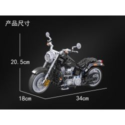 Winner 7049 non  MÔ TÔ MỸ HARLEY 1 6 tỷ lệ 1:6 bộ đồ chơi xếp lắp ráp ghép mô hình  TECHINQUE AMERICAN CHOPPER Kỹ Thuật Công Nghệ Cao Mô Hình Phương Tiện 709 khối