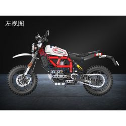 Winner 7053 non  LEO NÚI MÔ TÔ 1 6 tỷ lệ 1:6 bộ đồ chơi xếp lắp ráp ghép mô hình  TECHINQUE SCRAMBLER MOTORCYCLE Kỹ Thuật Công Nghệ Cao Mô Hình Phương Tiện 611 khối