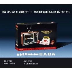 SUPER 18K K1980 1980 K129 non  MÁY ĐỎ TRẮNG CHƠI GAME CONTRA ĐỜI 30 bộ đồ chơi xếp lắp ráp ghép mô hình Creator INFERNAL FC CONTRA Sáng Tạo 2980 khối