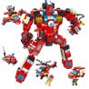 PanlosBrick 638003 Panlos Brick 638003 non  8 TỔ HỢP ROBOT CHỮA CHÁY bộ đồ chơi xếp lắp ráp ghép mô hình Fire Rescure FIRE RESCUE Cứu Hỏa 752 khối