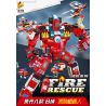 PanlosBrick 638003 Panlos Brick 638003 non  8 TỔ HỢP ROBOT CHỮA CHÁY bộ đồ chơi xếp lắp ráp ghép mô hình Fire Rescure FIRE RESCUE Cứu Hỏa 752 khối