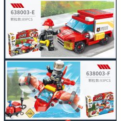 PanlosBrick 638003 Panlos Brick 638003 non  8 TỔ HỢP ROBOT CHỮA CHÁY bộ đồ chơi xếp lắp ráp ghép mô hình Fire Rescure FIRE RESCUE Cứu Hỏa 752 khối