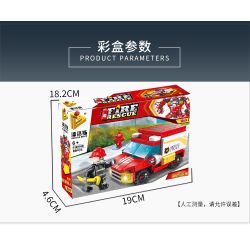 PanlosBrick 638003 Panlos Brick 638003 non  8 TỔ HỢP ROBOT CHỮA CHÁY bộ đồ chơi xếp lắp ráp ghép mô hình Fire Rescure FIRE RESCUE Cứu Hỏa 752 khối