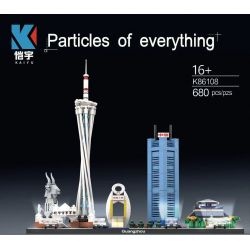 KAIYU K86108 86108 non  ĐƯỜNG CHÂN TRỜI QUẢNG CHÂU bộ đồ chơi xếp lắp ráp ghép mô hình Architecture PARTICLES OF EVERYTHING Công Trình Kiến Trúc 680 khối