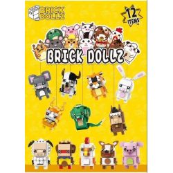 WANGE WG001 WG002 WG003 WG004 WG005 WG006 WG007 WG008 WG009 WG010 WG011 WG012 non  CUNG HOÀNG ĐẠO bộ đồ chơi xếp lắp ráp ghép mô hình Brickheadz BRICK DOLLZ Nhân Vật Đầu To 87 khối