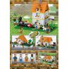 ZHEGAO QL0554 0554 non  NGÔI NHÀ GIẢI TRÍ HOANG DÃ bộ đồ chơi xếp lắp ráp ghép mô hình Minecraft Game Xây Dựng 610 khối