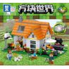 ZHEGAO QL0554 0554 non  NGÔI NHÀ GIẢI TRÍ HOANG DÃ bộ đồ chơi xếp lắp ráp ghép mô hình Minecraft Game Xây Dựng 610 khối